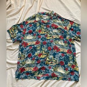 Disney Mickey Hawaiian Shirt SZ L